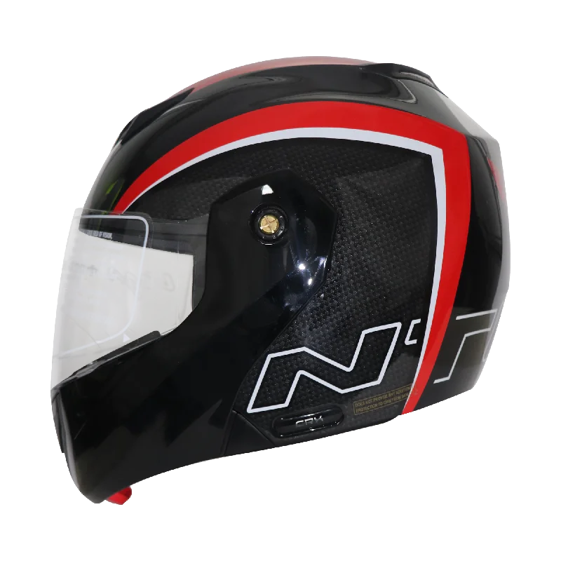 TVS Ntorq Edition Flip Up Helmet (Black Red)