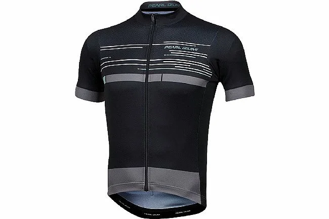 Pearl Izumi Elite Escape Graphic Short Sleeve Road Jersey - Smoked Pearl-Black Tidal