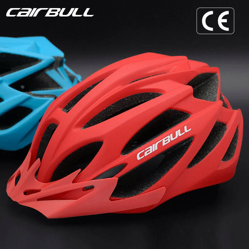 CAIRBULL Mountain Bike Helmets Mtb Ultralight Integrally-Molded Road Helmet Removable Sun Visor Adult Men Women Ventilated M/L