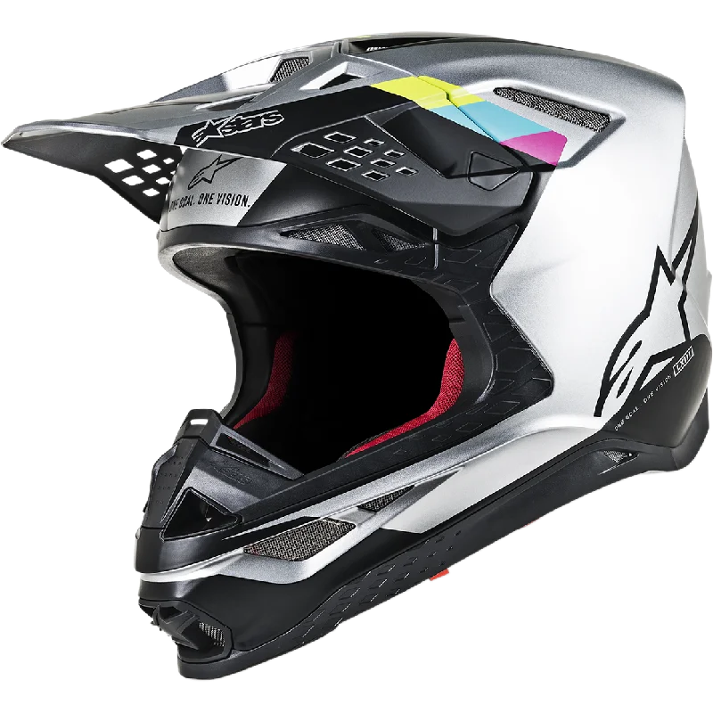 ALPINESTARS SuperTech S-M8 Contact Helmet ECE Silver Black