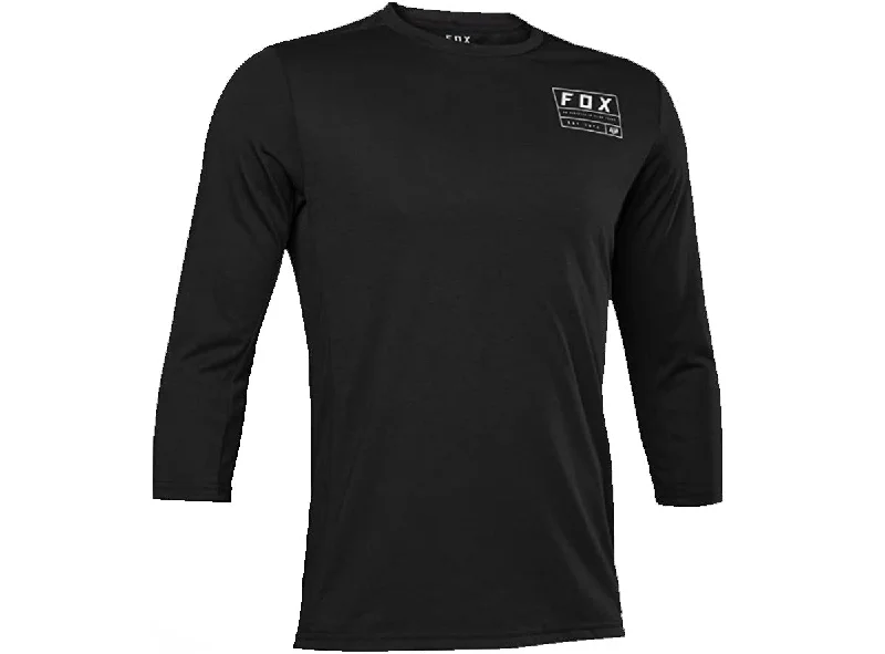 Fox Racing Ranger Dri Release 3/4 Sleeve MTB Jersey - Iron - Black