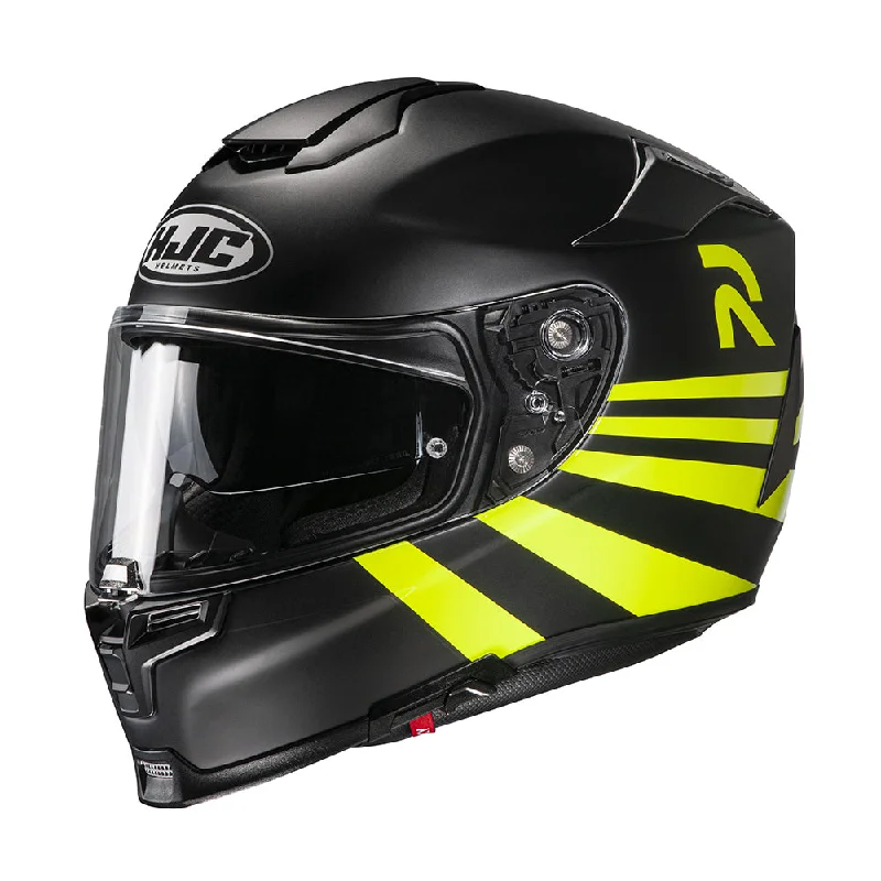 HJC RPHA 70 Stipe MC3HSF Yellow Full Face Helmet