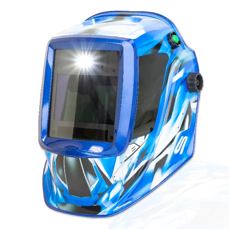 TGR Large View Auto Darkening Welding Helmet with High Power LED Light