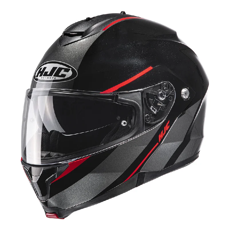 HJC C91 Tero MC1 Red Flip Front Helmet