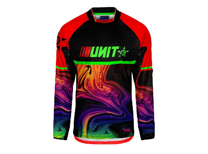 Unit Canister Long Sleeve MX Jersey - Red - 2021