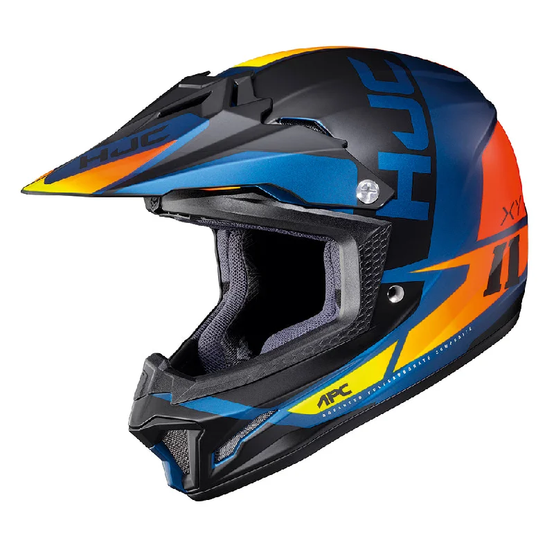 HJC CL-XY II Creed Youth MC27SF Blue Orange Youth Kids Off Road Helmet