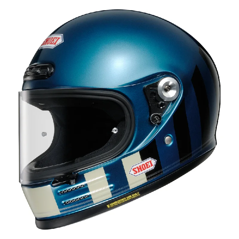 Shoei Glamster Resurrection TC2 Blue / Black Retro Full Face Helmet