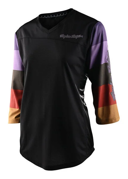 Troy Lee Designs Mischief 3/4 Sleeve MTB Jersey - Womens - Rugby - Black