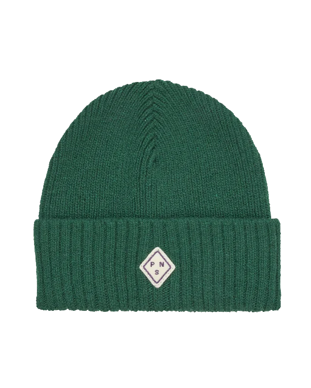 Off-Race Patch Beanie - Pine Green