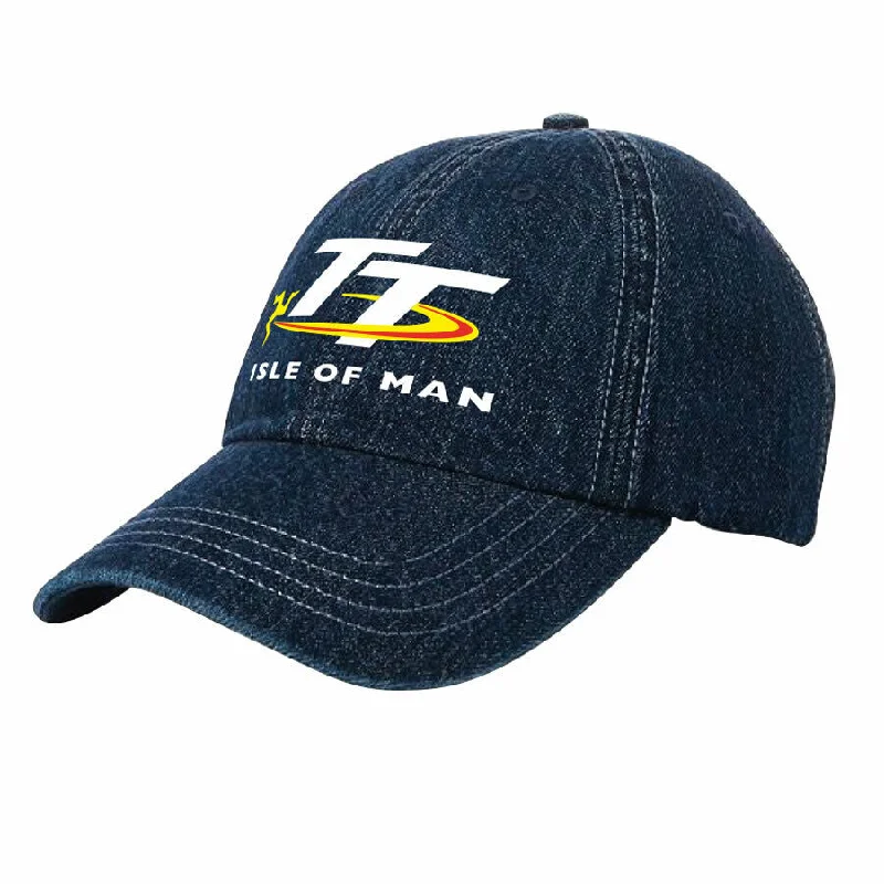 Official Isle Of Man TT Races Denim Blue Cap - 20Abc9