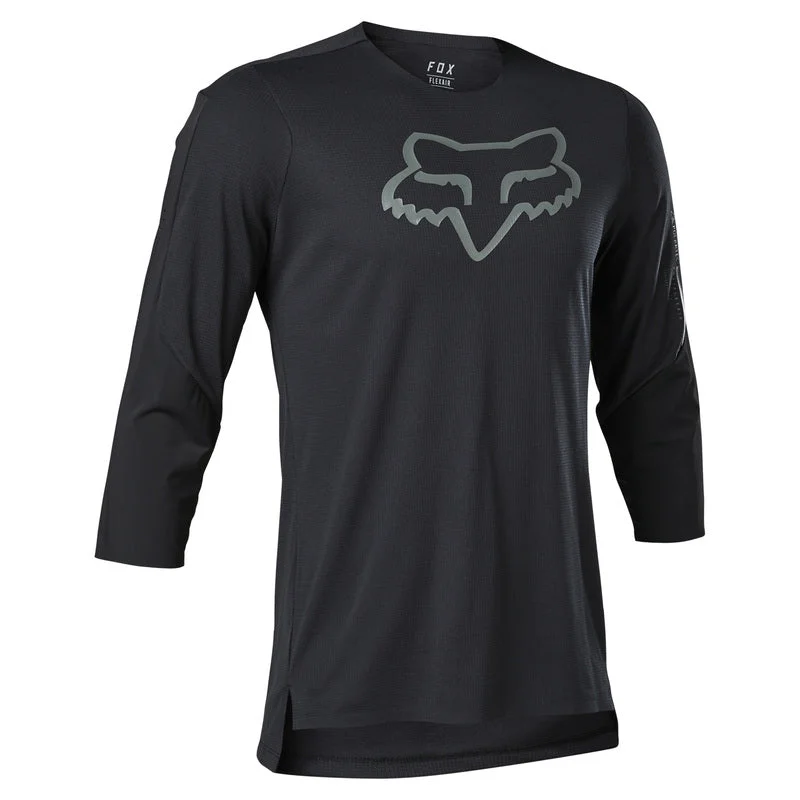 Fox Racing Flexair Delta 3/4 Sleeve MTB Jersey - Black