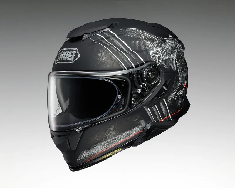 Shoei GT Air 2 Ubiquity TC9 Matt Full Face Helmet - Black / White / Red