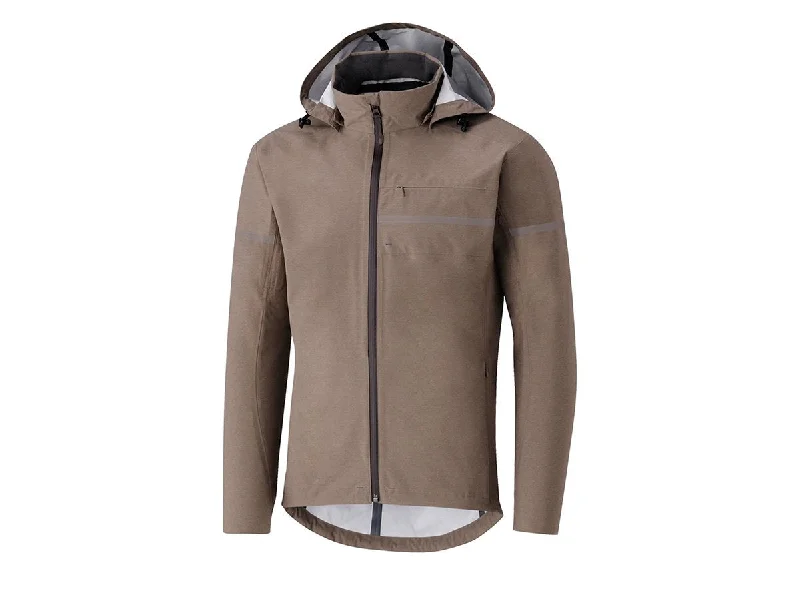 Shimano Transit Hardshell Cycling Jacket - Morel