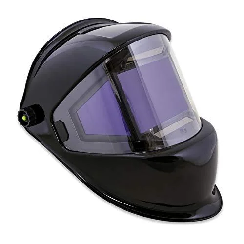 TGR Digital Panoramic 180 View Solar Powered Auto Darkening Welding Helmet - True Color (Black)