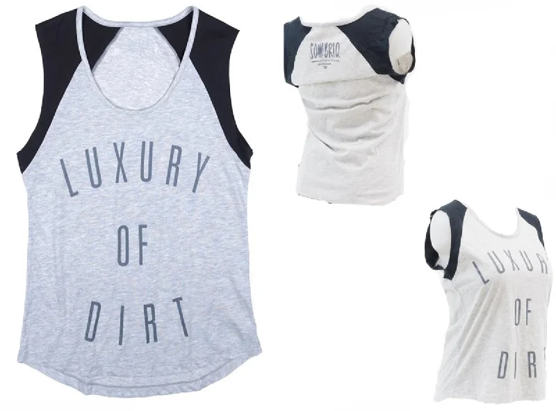 Sombrio Baseball Sleeveless Tee Shirt - Womens - Gray-Black