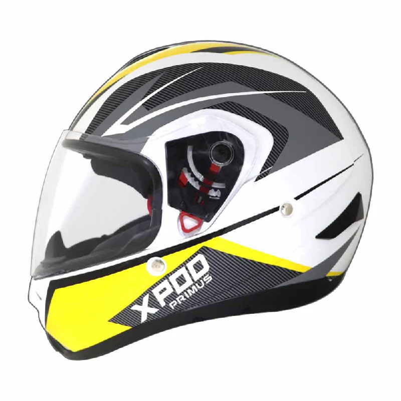 TVS XPOD Primus Helmet for Men- ISI & DOT Certified, EPS Impact Absorption, Quick Release Strap – Premium Bike Helmet for Safety & Comfort (Yellow)