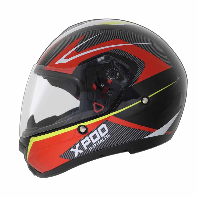 TVS XPOD Primus Helmet for Men- ISI & DOT Certified, EPS Impact Absorption, Quick Release Strap – Premium Bike Helmet for Safety & Comfort (Red)