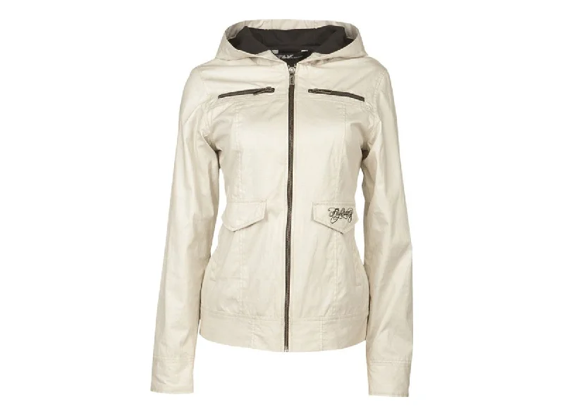 Fly Racing Waxed Jacket - Womens - Ivory