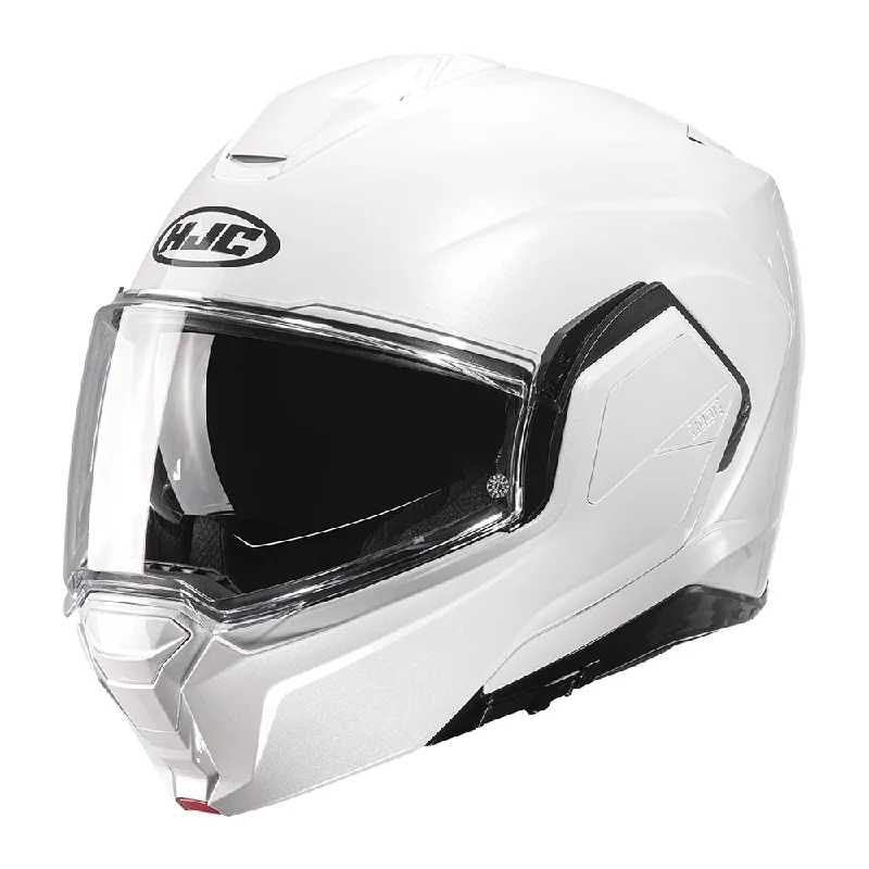 HJC I100 Pearl White ECE 22.06 P/J Dual Homologation Flip Front Helmet