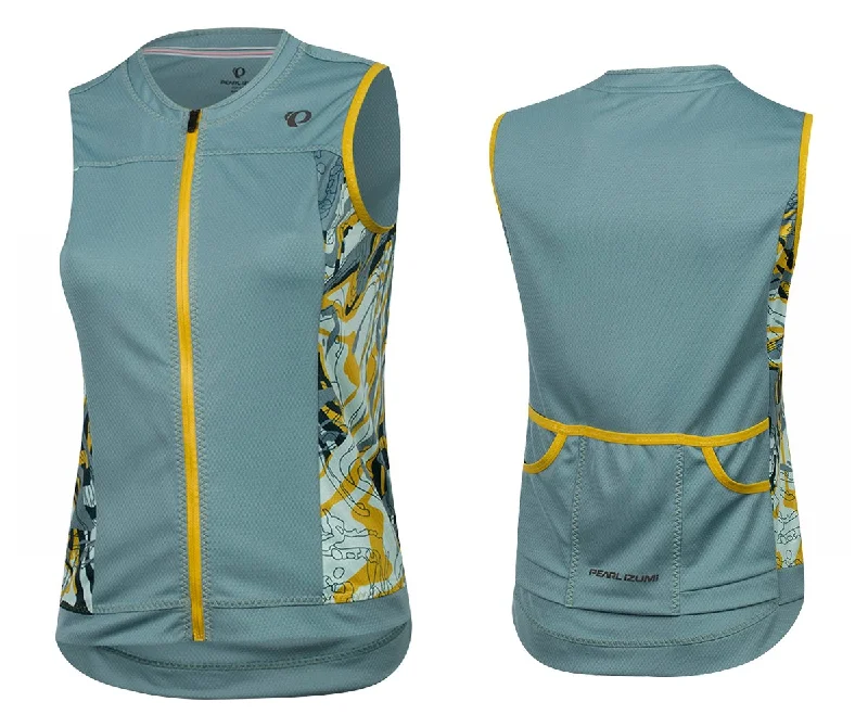 Pearl Izumi Elite Escape Sleeveless Road Jersey - Womens - Arctic Phyllite - 2018