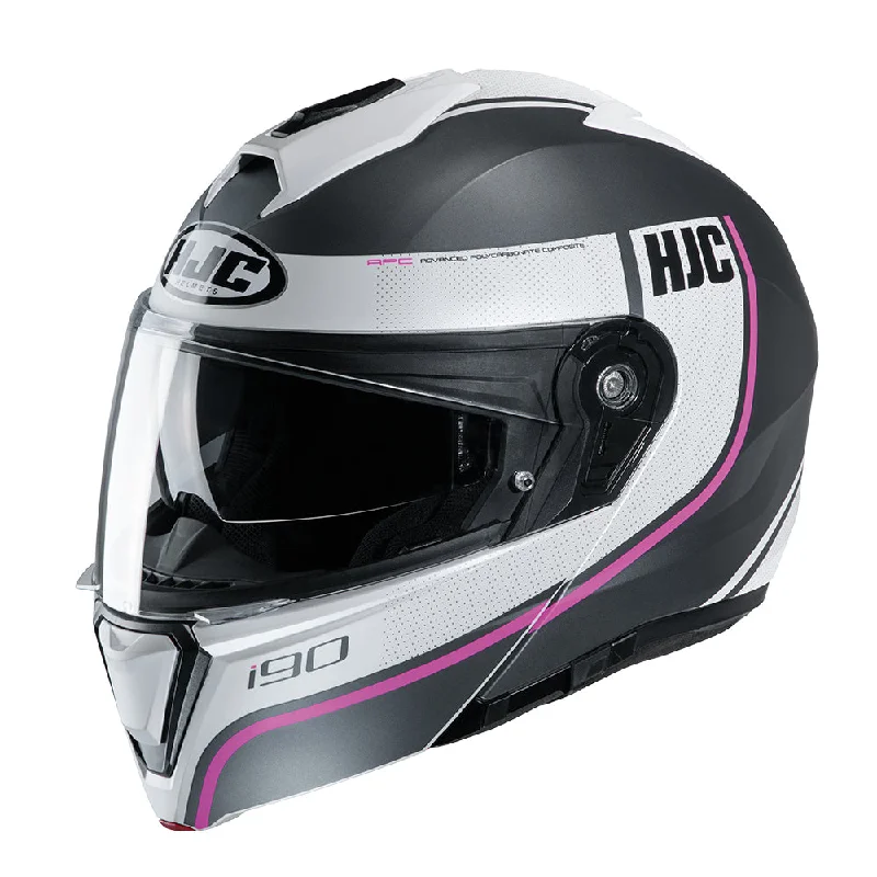 HJC I90 Davan MC8SF Pink Flip Front Helmet