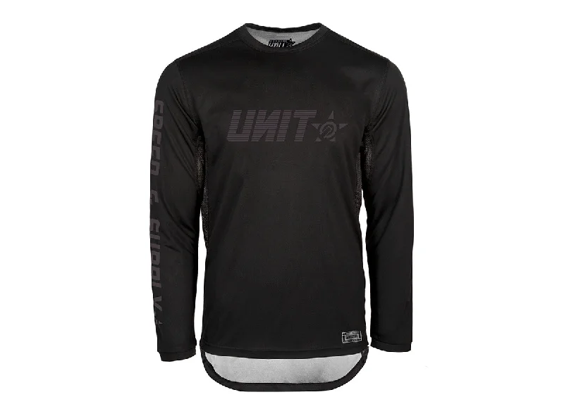 Unit Fusion Long Sleeve MX Jersey - Slim Fit - Black - 2021