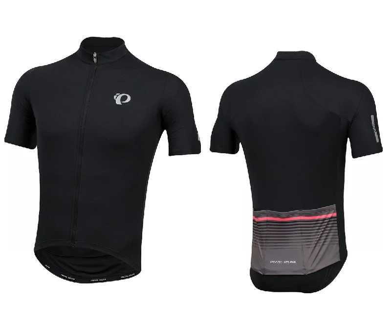 Pearl Izumi Select Pursuit Short Sleeve Road Jersey - Black-Smoked Pearl Diffuse - 2018