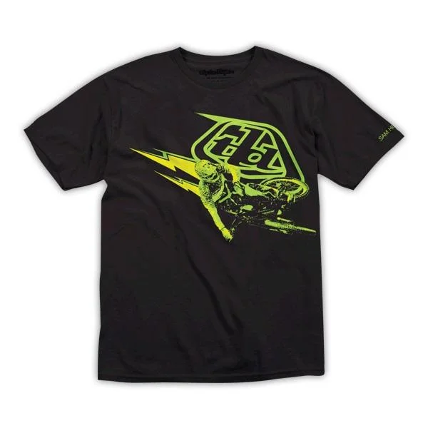 Troy Lee Designs Sam Hill Tee - Youth - Black-Yellow