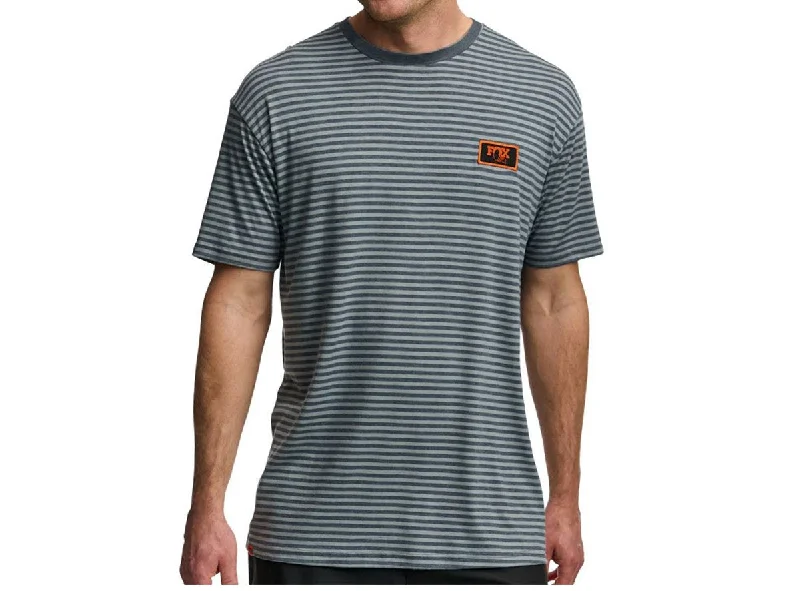 Fox Factory Striped Short Sleeve Tee - Black