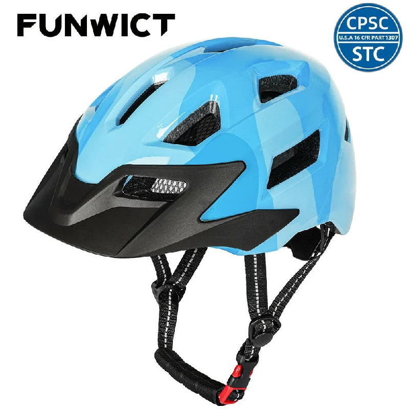 FUNWICT Kids Bicycle Helmet For Children Sports Safety Cycling Boys Girls Protection Cap MTB Balance Bike Roller Skating Helmets