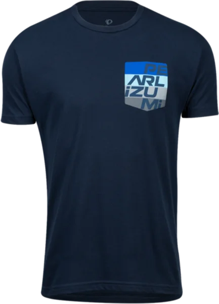 Pearl Izumi Pocket Tee Shirt - Aspect Pocket - Midnight Navy