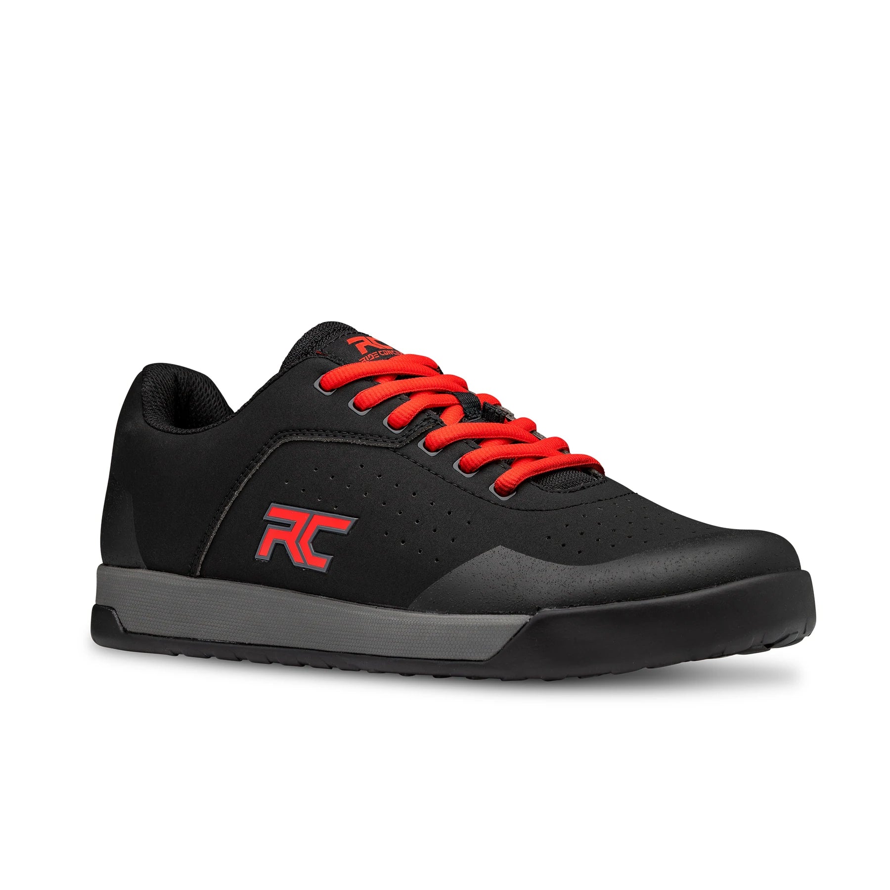 Ride Concepts Hellion Flat Pedal MTB Shoe - Black-Red - 2022