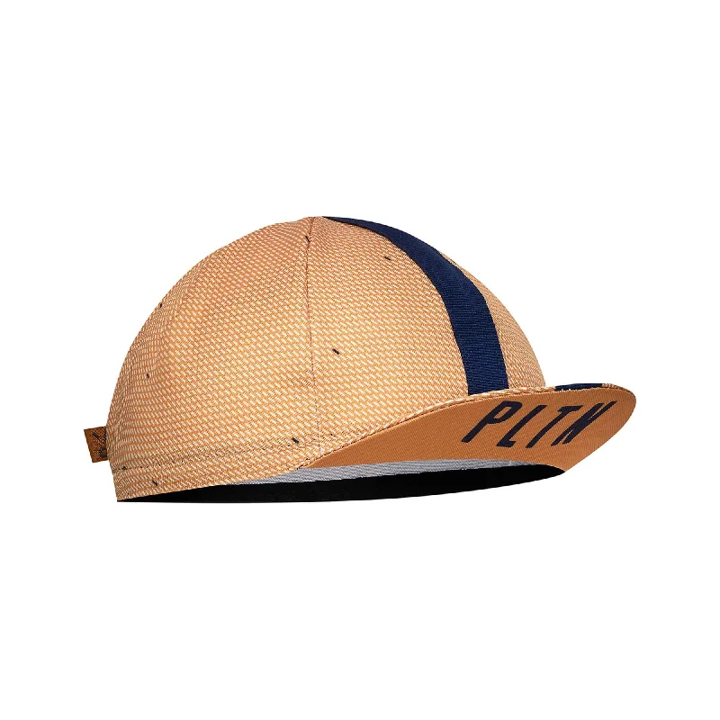 Horizon Pattern Cycling Cap - Ochre