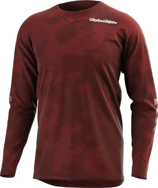 Troy Lee Designs Skyline Chill Long Sleeve MTB Jersey - Tie Dye Wine - 2023