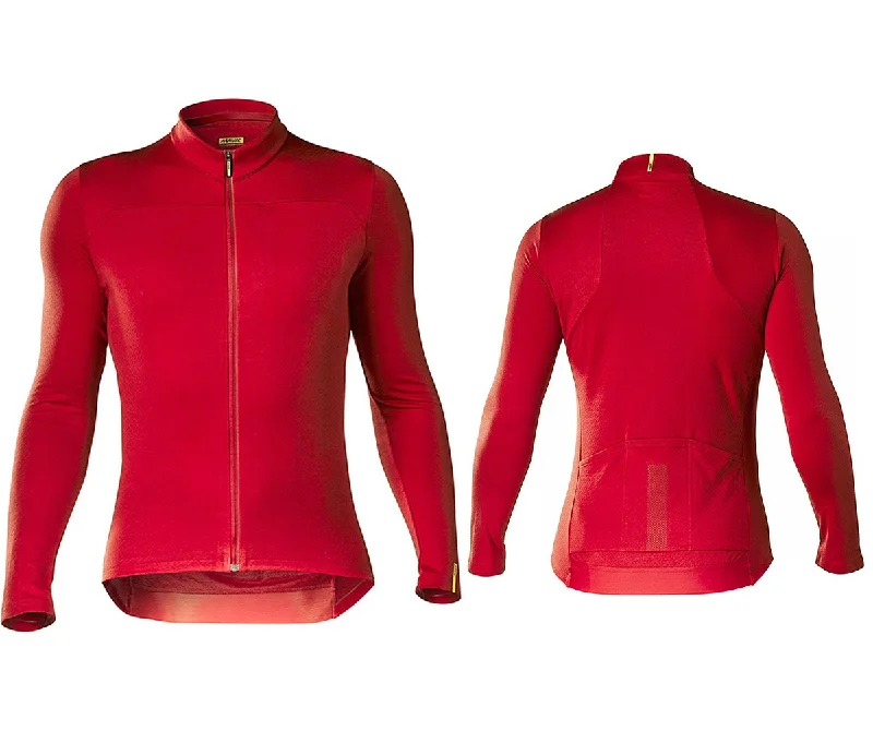 Mavic Essential Merino Long Sleeve Road Jersey - Haute Red