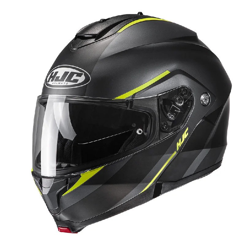 HJC C91 Tero MC3HSF Yellow Flip Front Helmet