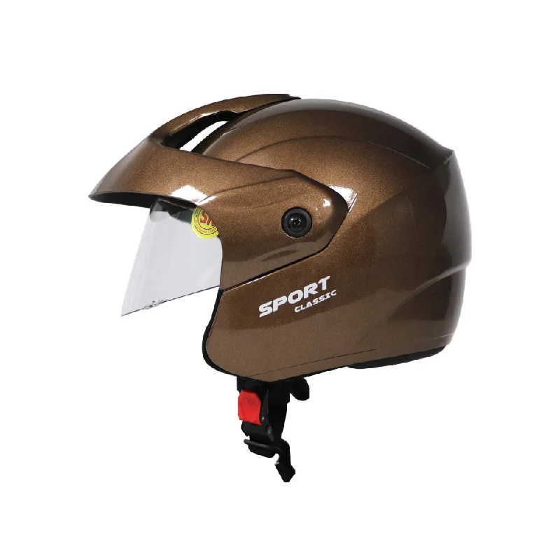 TVS Helmet Half Face Brown