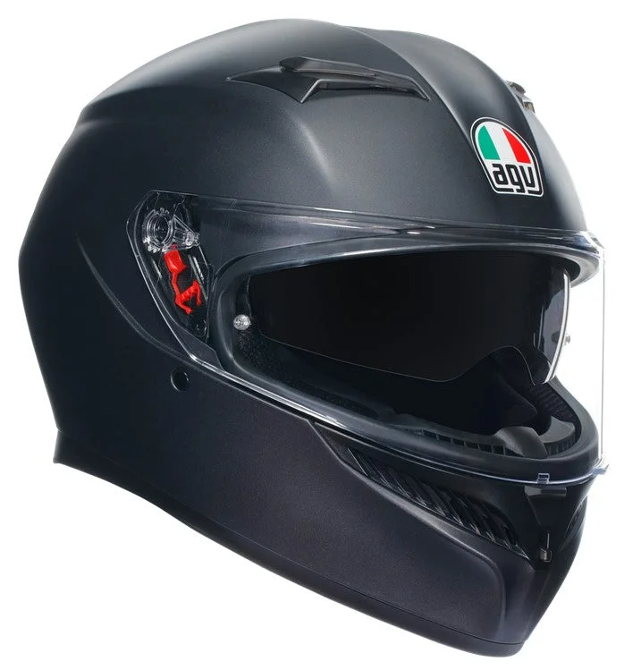 AGV K3 E2206 Full Face Motorcycle Helmet - Solid Matt Black