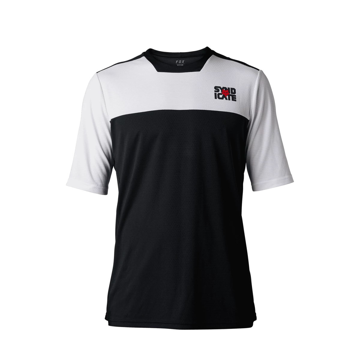 Fox Racing Defend Short Sleeve MTB Jersey - Syndicate - White-Black