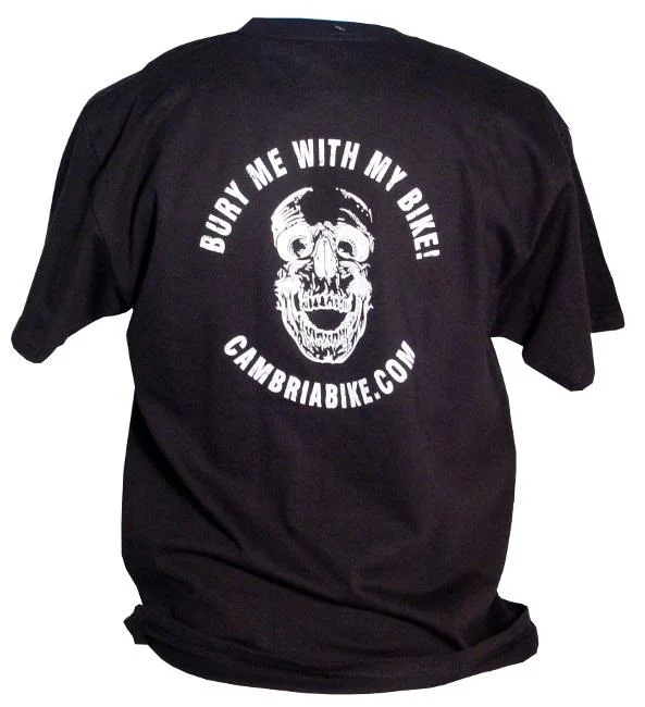 CBO Bury Me with My Bike 2 Tee Shirt - Black