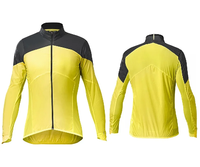 Mavic Cosmic Wind SL Cycling Jacket - Yellow Mavic-Black