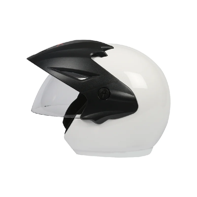 TVS Half Face White Helmet - ISI Certified