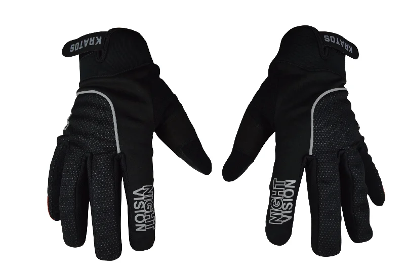 Black MTB Night Vision Gloves