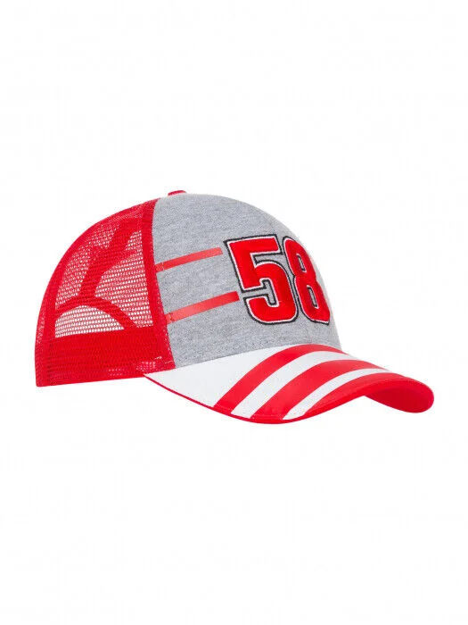 Official Marco Simoncelli Supersic 58 Stripes Cap - 19 45001