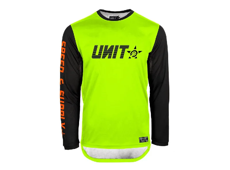 Unit Fusion Long Sleeve MX Jersey - Slim Fit - Yellow - 2021