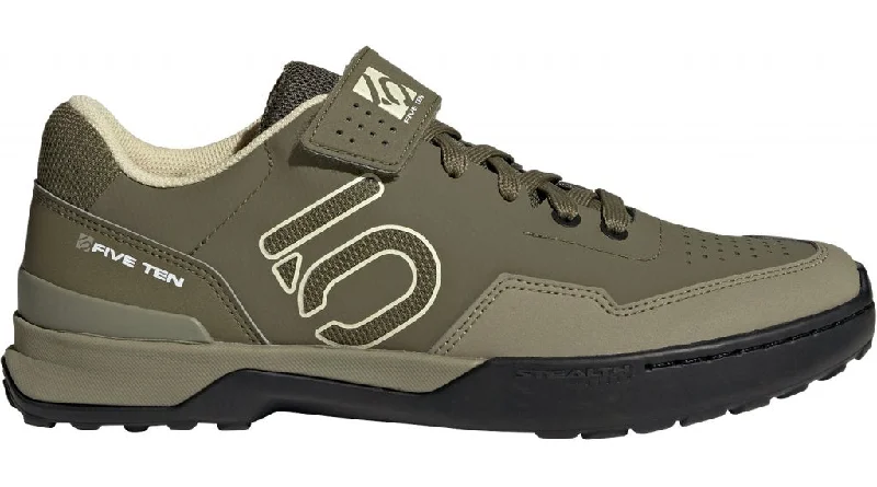 Five Ten Kestrel Lace Clipless MTB Shoe - Focus Olive-Sandy Beige-Orbit Green - 2022