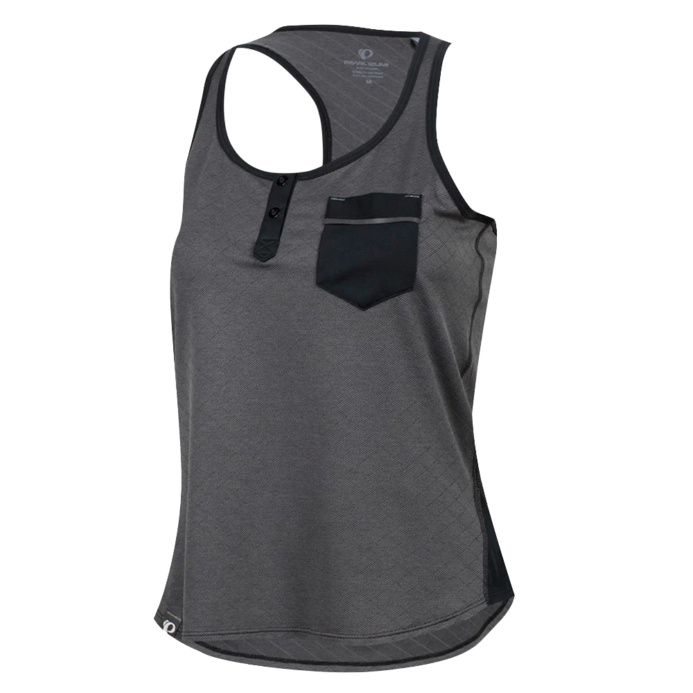 Pearl Izumi Escape Singlet - Womens - Smoke Pearl Twill-Black