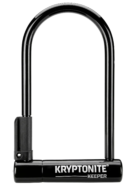 KRYPTONITE KEEPER U-LOCK - 4 X 8 KEYED BLACK INCLUDES BRACKET