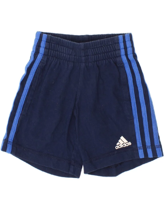 ADIDAS Baby Boys Sport Shorts 18-24 Months Navy Blue Cotton