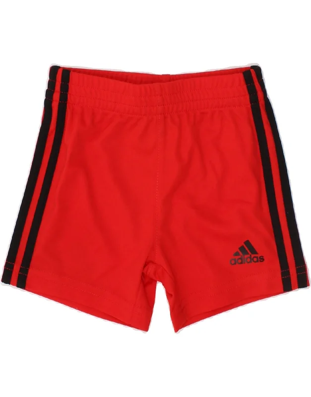 ADIDAS Baby Boys Sport Shorts 3-6 Months Red Polyester